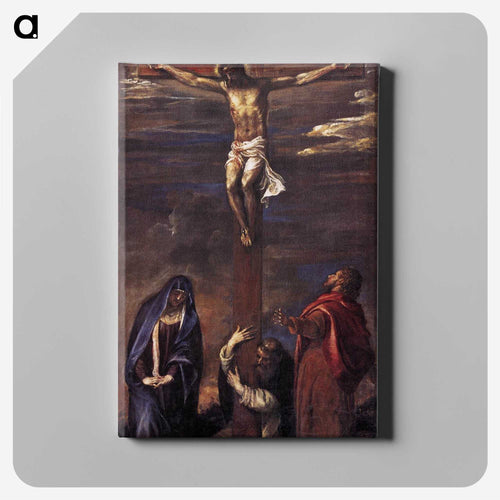 The crucifixion - ティツィアーノ ヴェチェッリオ Canvas.