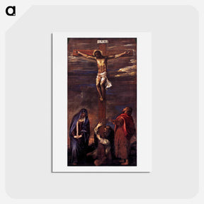 アートポストカード-The crucifixion - ティツィアーノ ヴェチェッリオ Postcard.