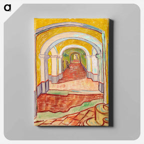 アートパネル-Corridor in the Asylum - フィンセント ファン ゴッホ Canvas.