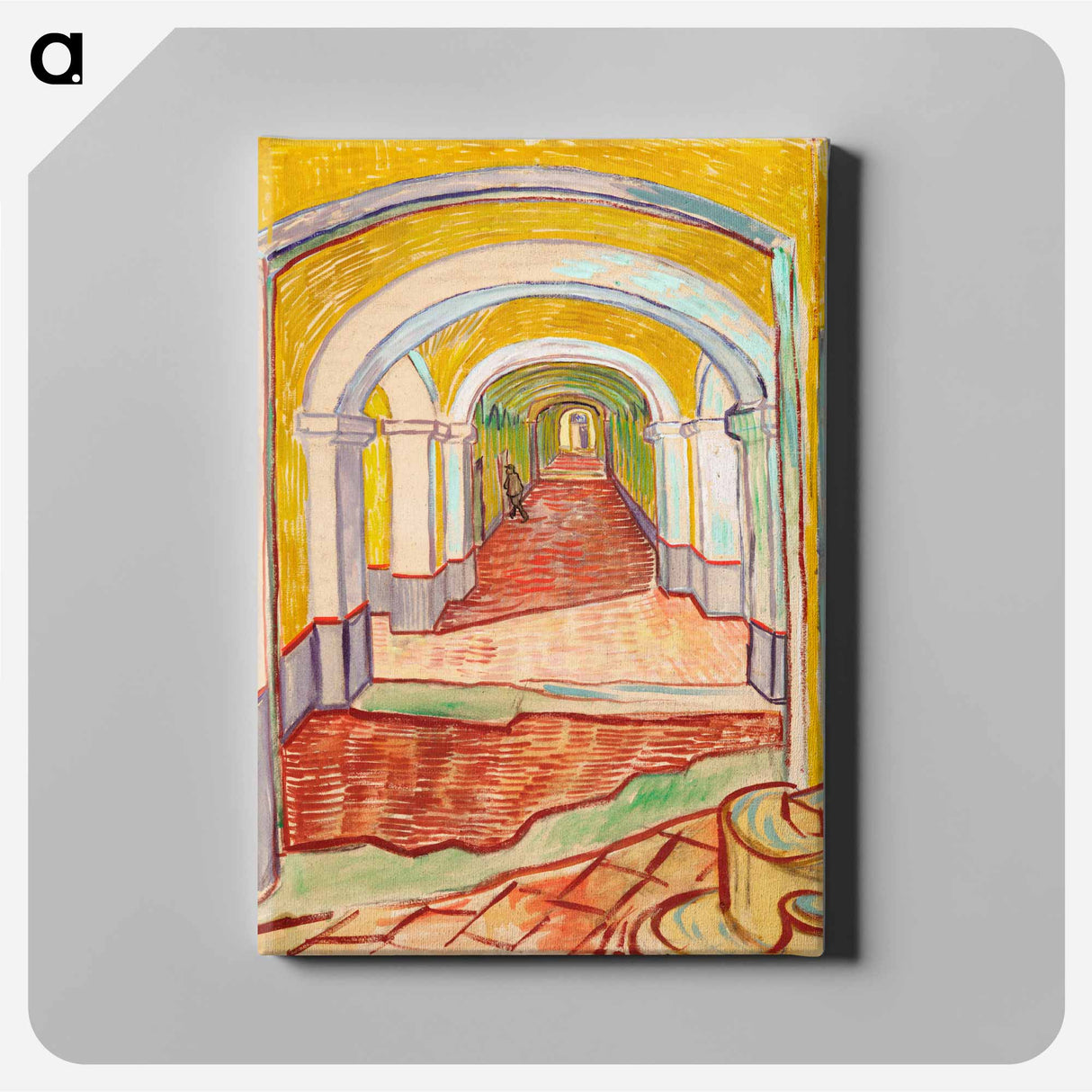 Corridor in the Asylum - Vincent van Gogh Canvas.