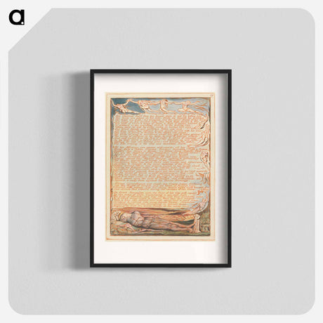 アートポスター-Jerusalem, Plate 19 - ウィリアム ブレイク Poster.
