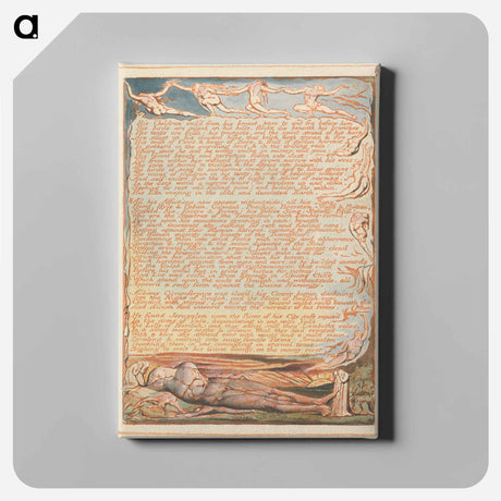 アートパネル-Jerusalem, Plate 19 - ウィリアム ブレイク Canvas.