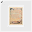 アートポストカード-Jerusalem, Plate 19 - ウィリアム ブレイク Postcard.