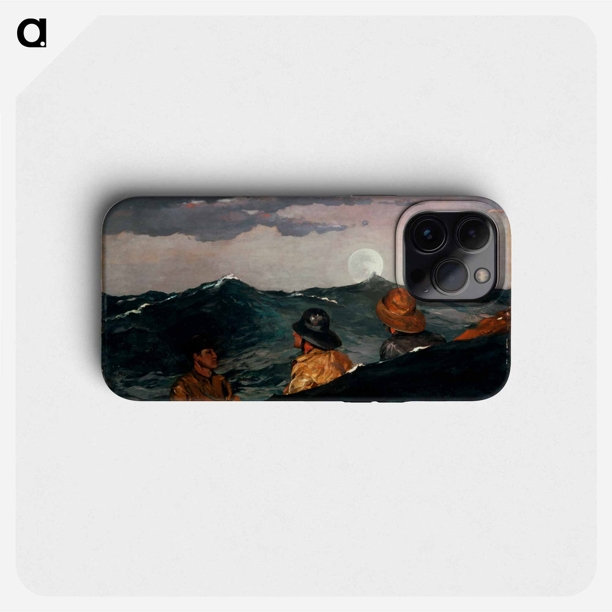 Kissing the Moon - Winslow Homer Phone Case.