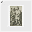 アートポストカード-The Peasant and His Wife at Market - アルブレヒト デューラー Postcard.
