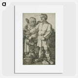The Peasant and His Wife at Market - アルブレヒト デューラー Poster.