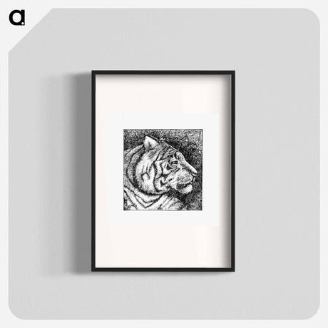 アートポスター-Tiger's Side Face Portrait
 - 大英図書館 Poster.