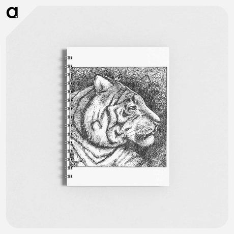 アートメモ帳-Tiger's Side Face Portrait
 - 大英図書館 Memo.