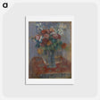 アートポストカード-Bouquet de fleurs - カミーユ ピサロ Postcard.