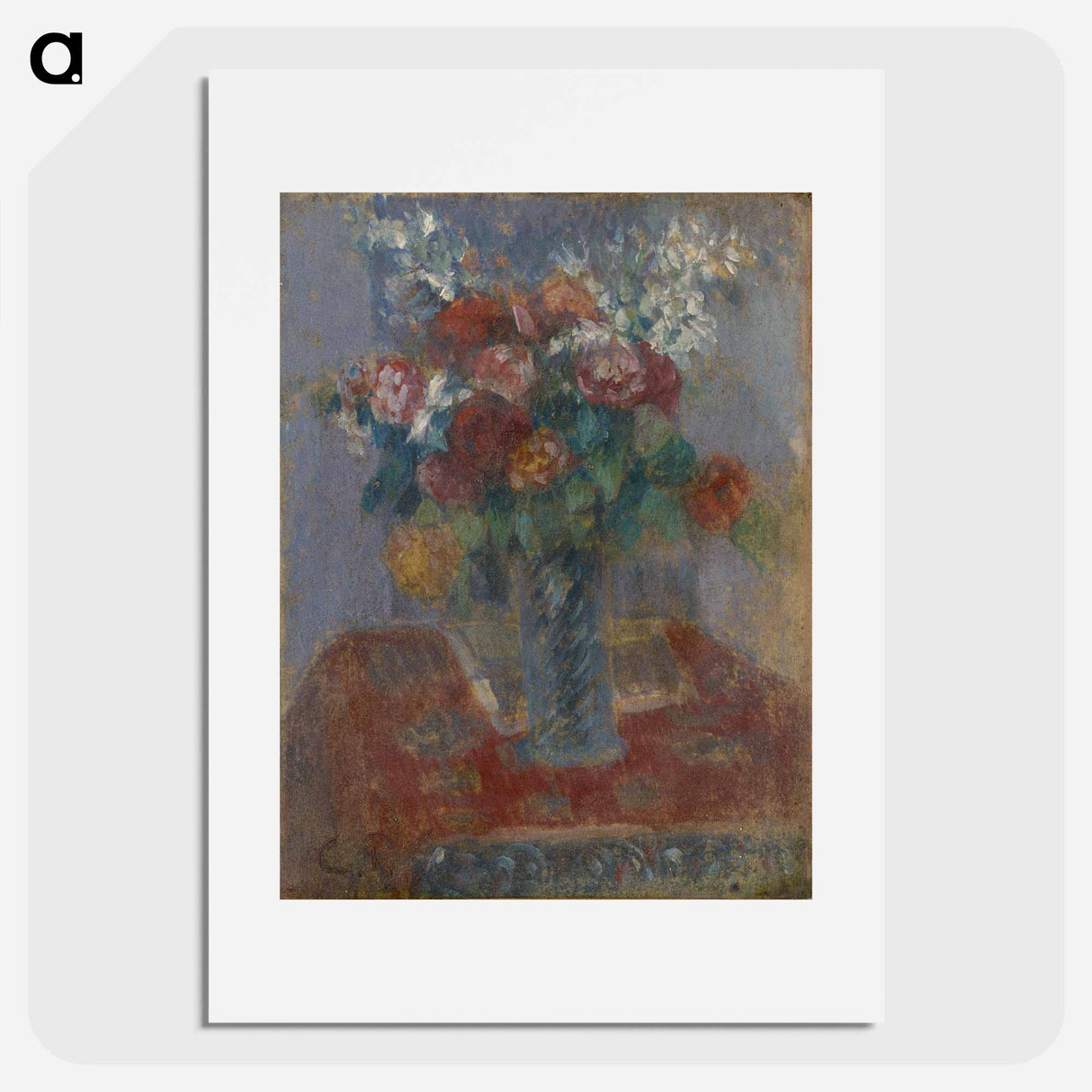 Bouquet of fleurs - Camille Pissarro Poster.