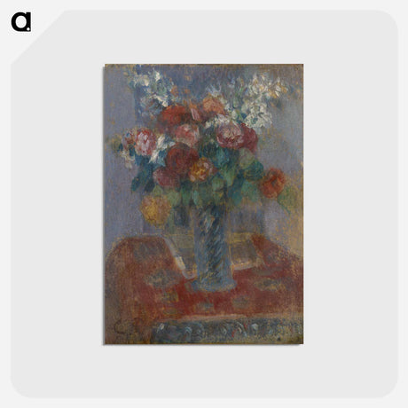 アートポストカード-Bouquet de fleurs - カミーユ ピサロ Postcard.