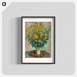 Jerusalem Artichoke Flowers - クロード モネ Poster.