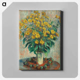 Jerusalem Artichoke Flowers - Claude Monet Canvas.