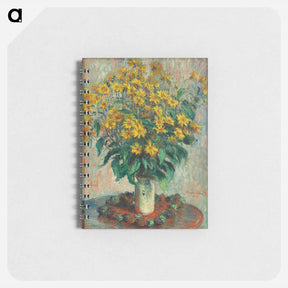 アートメモ帳-Jerusalem Artichoke Flowers - クロード モネ Memo.