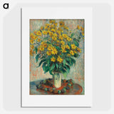 Jerusalem Artichoke Flowers - クロード モネ Poster.