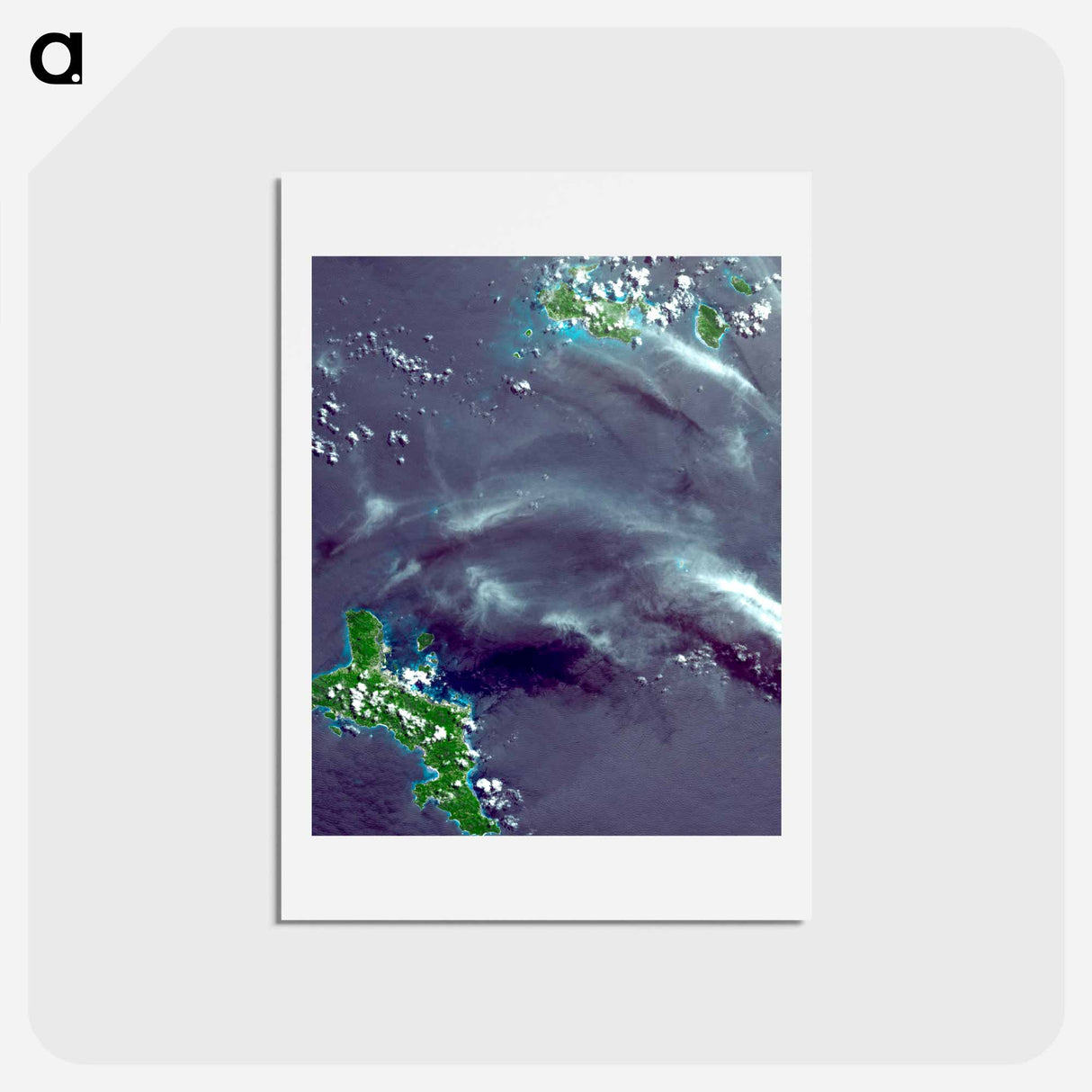 アートポストカード-Archipelago of the Seychelles
 - 上空からの地球 Postcard.