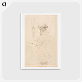 アートポストカード-The Engraver Joseph Tourny - エドガー ドガ Postcard.