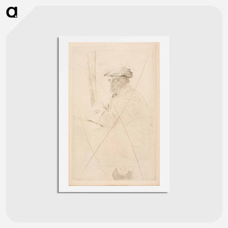 アートポストカード-The Engraver Joseph Tourny - エドガー ドガ Postcard.