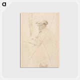 アートポストカード-The Engraver Joseph Tourny - エドガー ドガ Postcard.