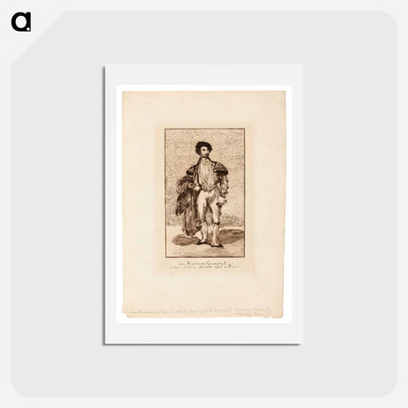 アートポストカード-The Ballet Dancer - エドゥアール マネ Postcard.