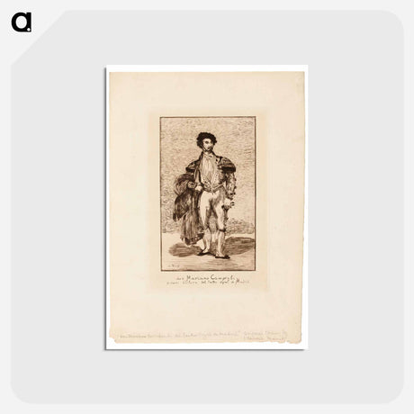 アートポストカード-The Ballet Dancer - エドゥアール マネ Postcard.