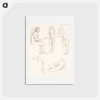 アートポストカード-Female Nude: Five Studies - エドワード バーン ジョーンズ Postcard.