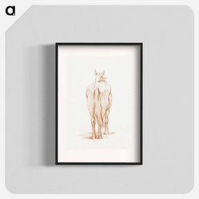 アートポスター-Standing horse - ジャン ベルナール Poster.
