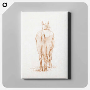 アートパネル-Standing horse - ジャン ベルナール Canvas.