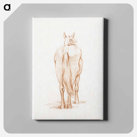 アートパネル-Standing horse - ジャン ベルナール Canvas.