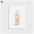 アートポストカード-Standing horse - ジャン ベルナール Postcard.