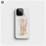 Standing horse - Jean Bernard Phone Case.