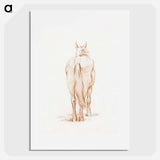 Standing horse - Jean Bernard Poster.