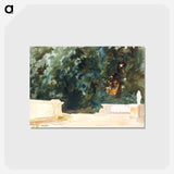 アートポストカード-Terrace and Gardens - ジョン シンガー サージェント Postcard.