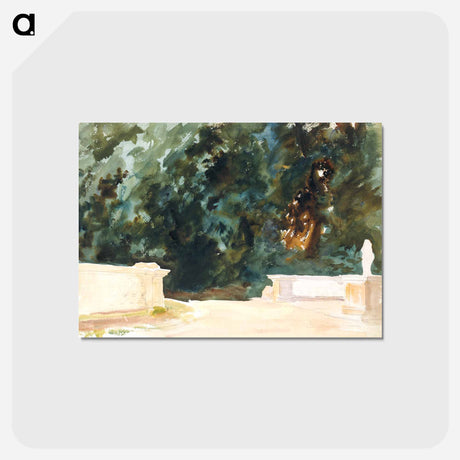 アートポストカード-Terrace and Gardens - ジョン シンガー サージェント Postcard.