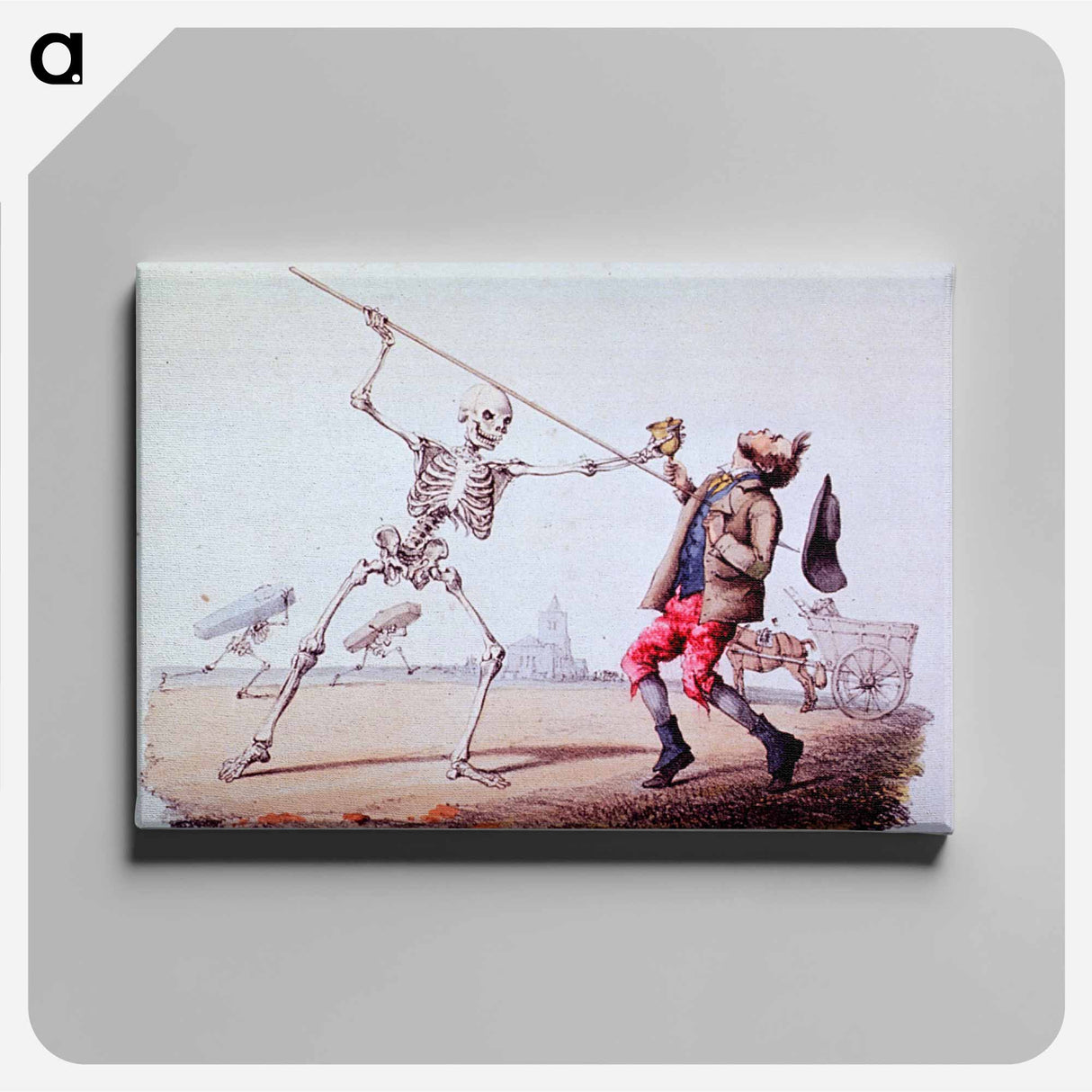 アートパネル-Death and the Dustman
 - 国立医学図書館 Canvas.