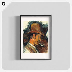 アートポスター-Man with Pipe - ポール セザンヌ Poster.