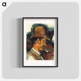 Man with Pipe - Paul Cezanne Poster.