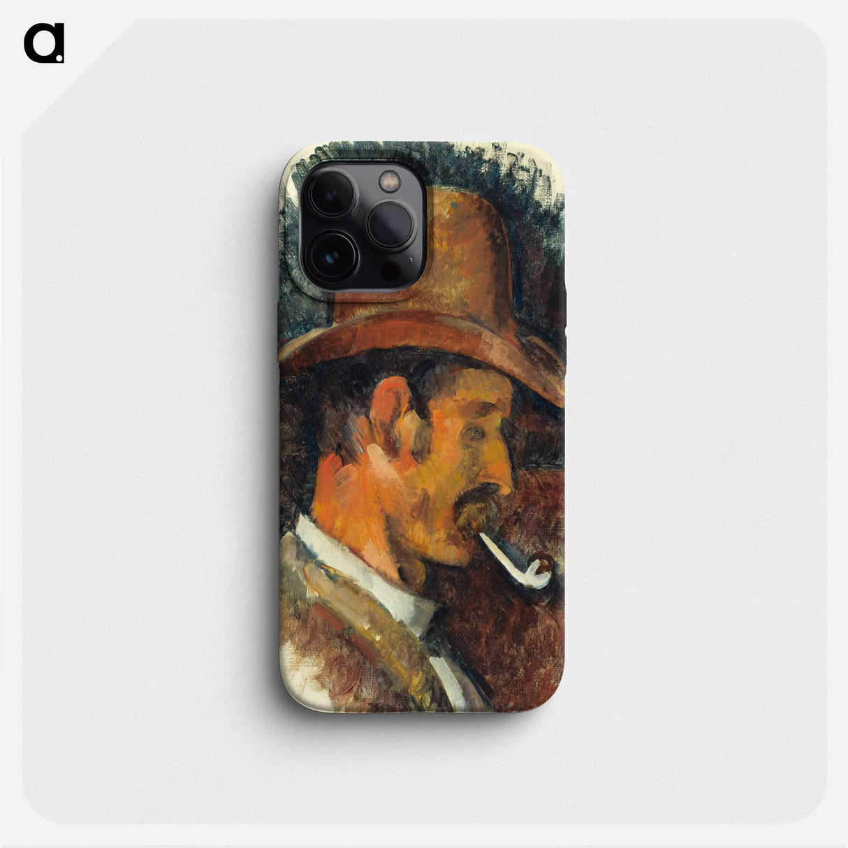 Man with Pipe - Paul Cezanne Phone Case.