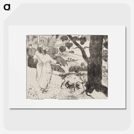 アートポスター-Pastorales Martiniques - ポール ゴーギャン Poster.