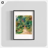 Two Figures on a Path - Pierre-Auguste Renoir Poster.