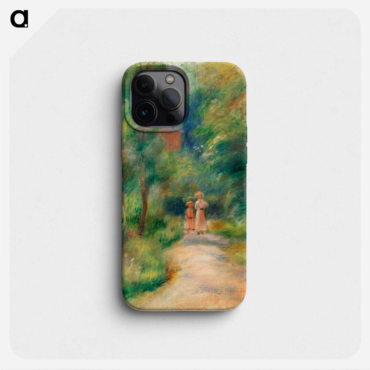 Two Figures on a Path - Pierre Auguste Renoir Phone Case.