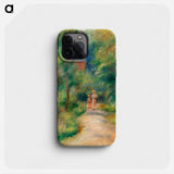 Two Figures on a Path - Pierre Auguste Renoir Phone Case.