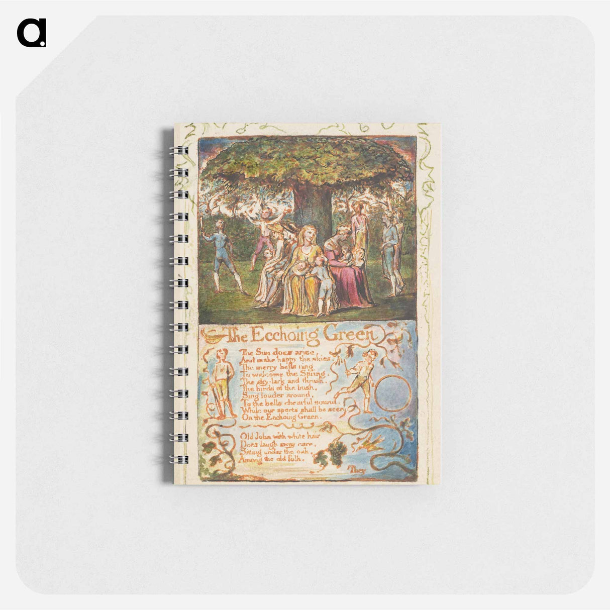 アートメモ帳-Songs of Innocence and of Experience: The Ecchoing Green - ウィリアム ブレイク Memo.