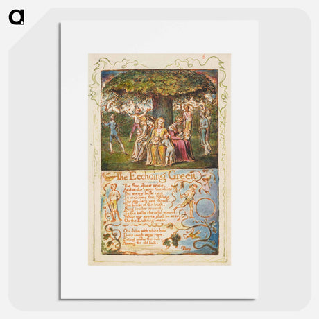アートポスター-Songs of Innocence and of Experience: The Ecchoing Green - ウィリアム ブレイク Poster.