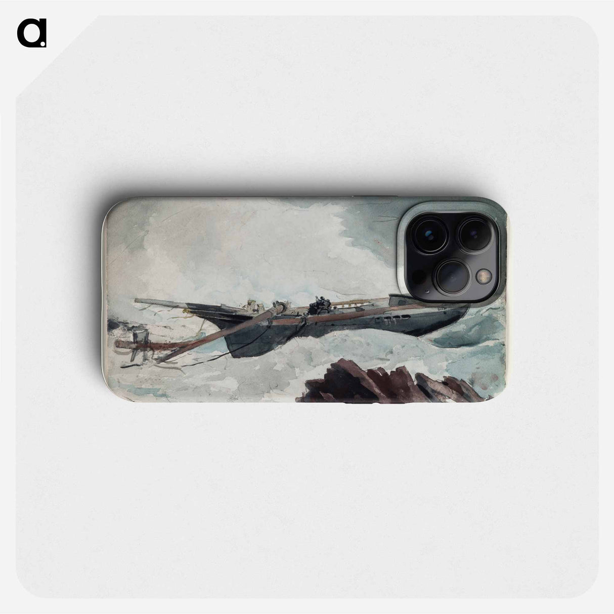 The Wrecked Schooner - ウィンスロー ホーマー Phone Case.