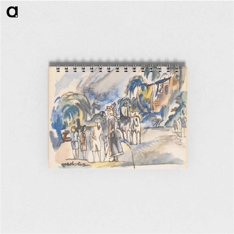 アートメモ帳-Southern Landscape with Figures and Horses
 - バーンズ・コレクション Memo.