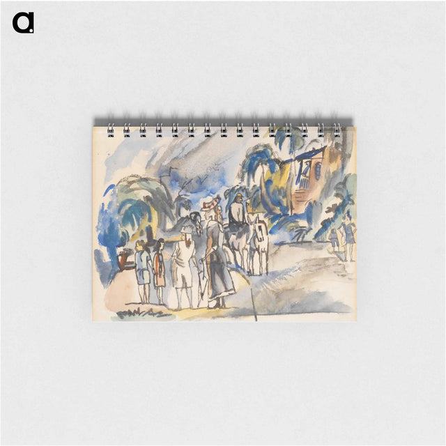 アートメモ帳-Southern Landscape with Figures and Horses
 - バーンズ・コレクション Memo.