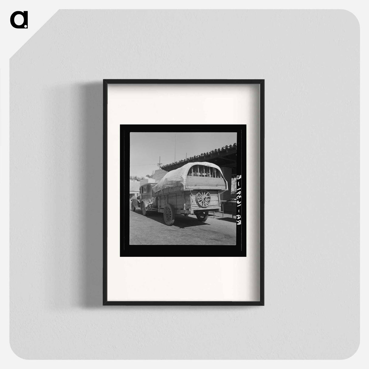 Migrant families stopped at the California-Arizona state line to have their baggage inspected for plant pests - Dorothea Lange Poster.