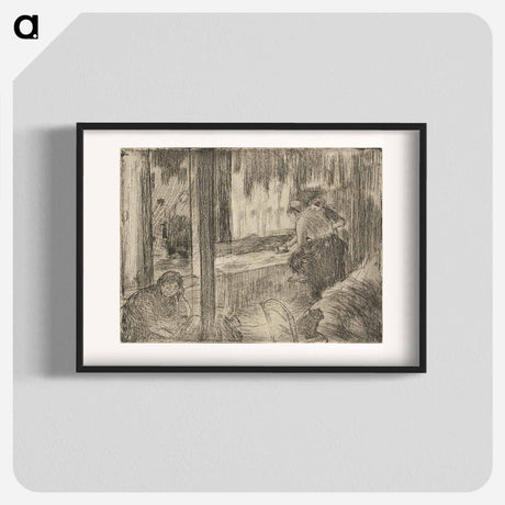 アートポスター-The Laundresses - エドガー ドガ Poster.