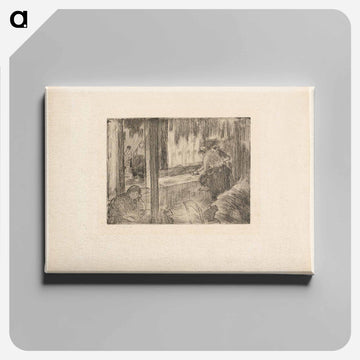 The Laundresses - エドガー ドガ Canvas.